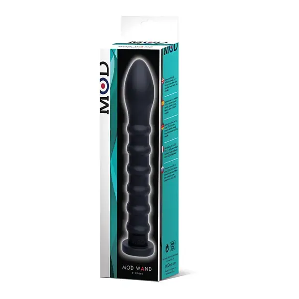 Vibrators Mod Designs MOD Ribbed Wand Black