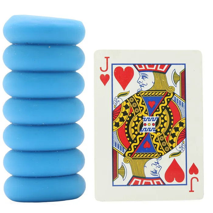 Vibrators Mood Thrill Triple Texture Stroker in Blue Doc Johnson Vibrators Mood Thrill Triple Texture Stroker in Blue Doc Johnson