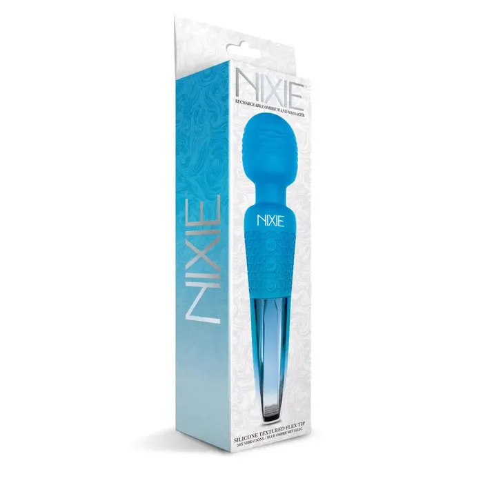 Vibrators NIXIE Nixie Rechargeable Wand Massager Blue Ombre Metallic