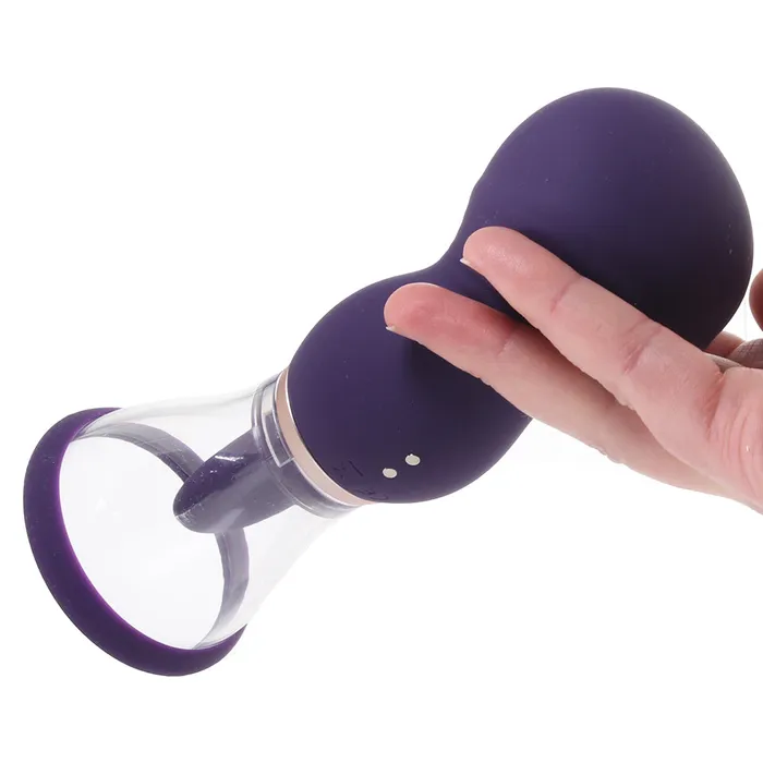 Vibrators Pumped Sensual Vulva Breast Pump in Purple Shots Toys