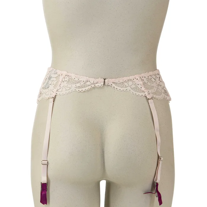 Vibrators Sophie B Sophie B Delicate Lace Garter Pink Large