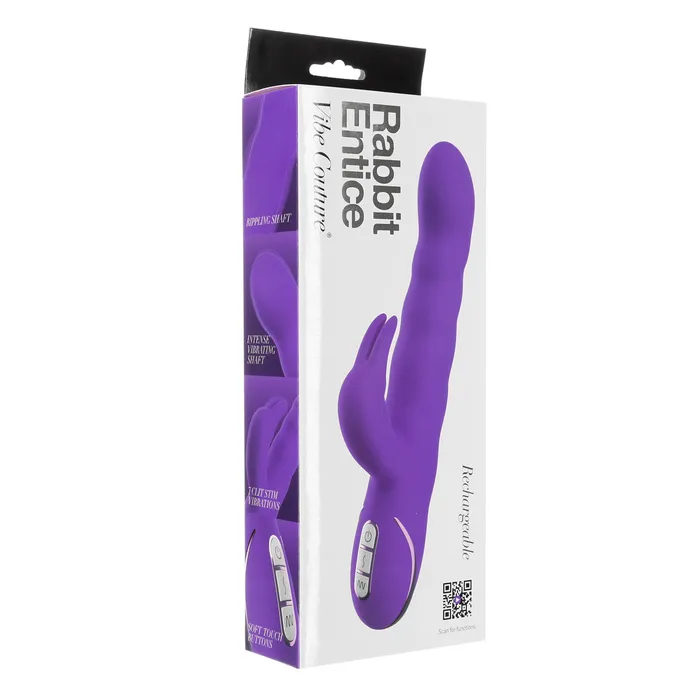 Vibrators Vibe Couture Vibe Couture Rabbit Entice Rechargeable Vibrator Purple