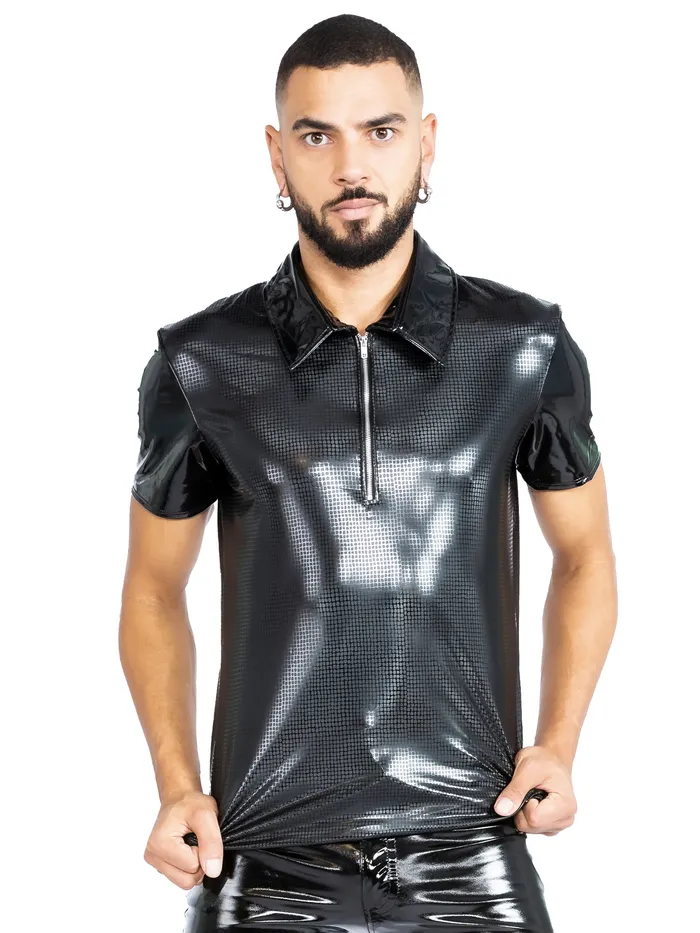 VynX Croc Print Polo Shirt HonourSkintwocom Vibrators