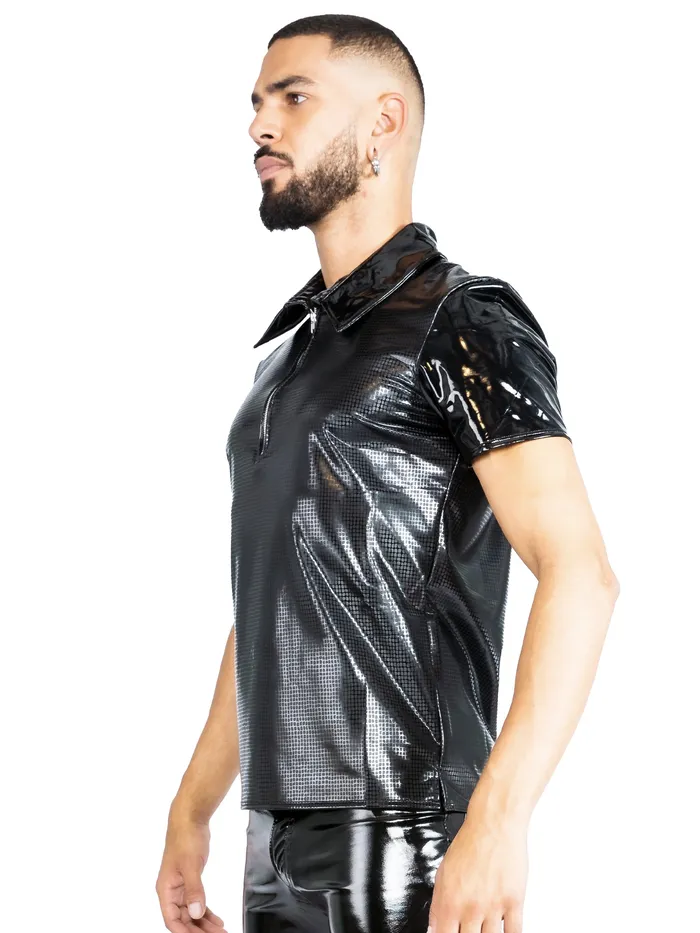 VynX Croc Print Polo Shirt HonourSkintwocom Vibrators