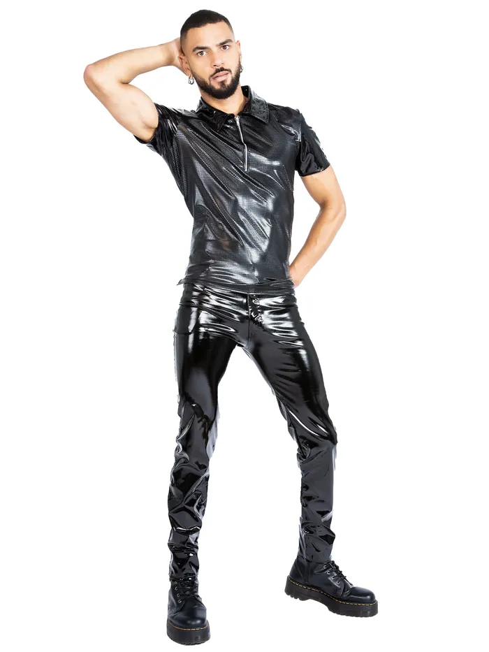 VynX Croc Print Polo Shirt HonourSkintwocom Vibrators
