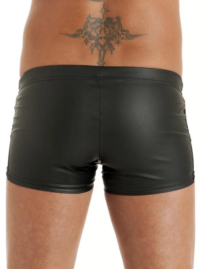 Xander Fishnet Leatherette ORing Boxers HonourSkintwocom Male Sex Toys Xander Fishnet Leatherette ORing Boxers HonourSkintwocom Male Sex Toys