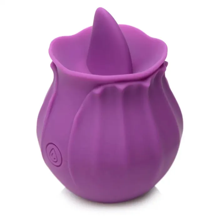 XR Brands Inmi Bloomgasm Wild Violet 10x Licking Stimulator Red Vibrators