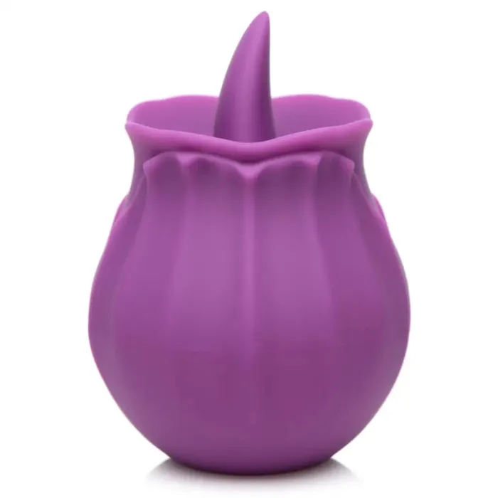 XR Brands Inmi Bloomgasm Wild Violet 10x Licking Stimulator Red Vibrators