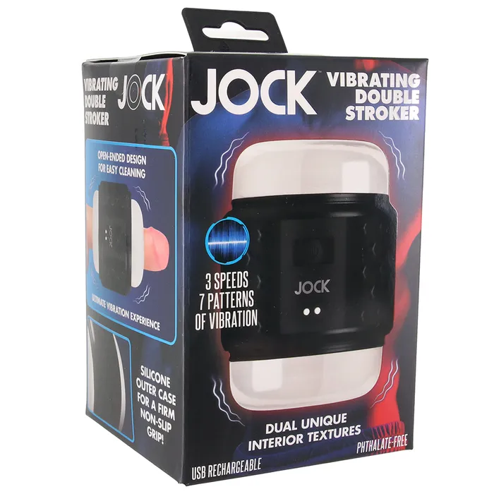 XR Brands Jock Vibrating Double Stroker Male Sex Toys